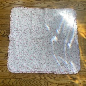 Kissy Kissy Pink and white flower swaddle blanket